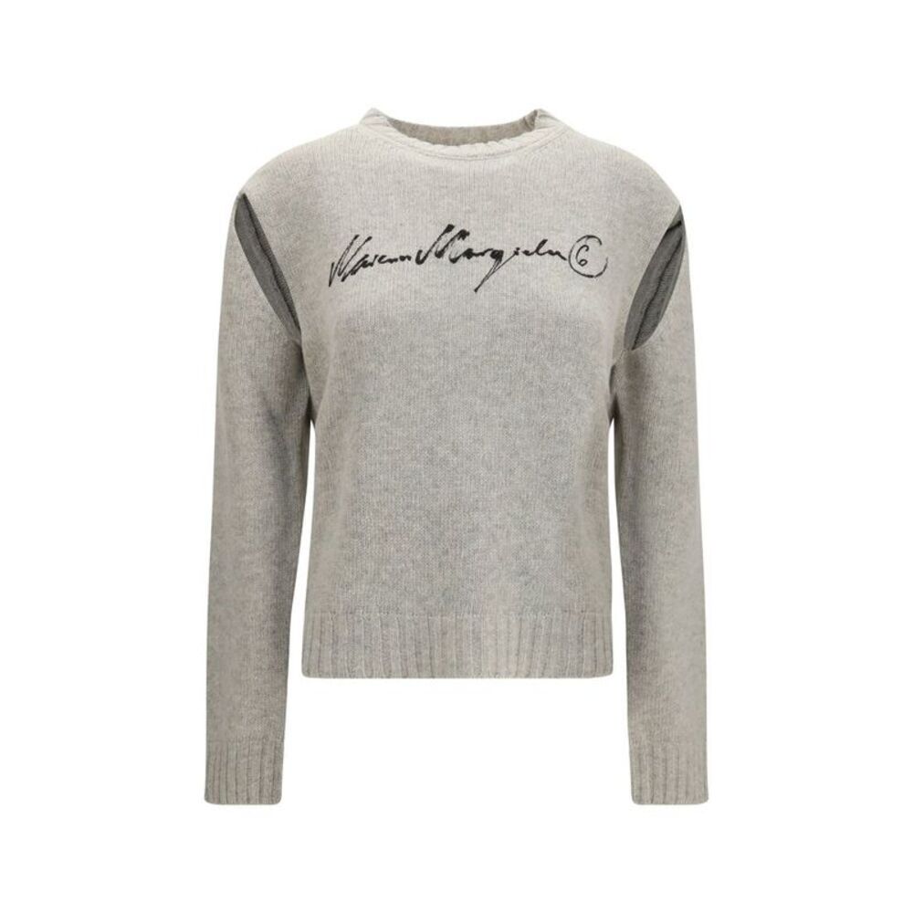 MM6 Gray Wool Oves Aries Women's Sweatshirt
